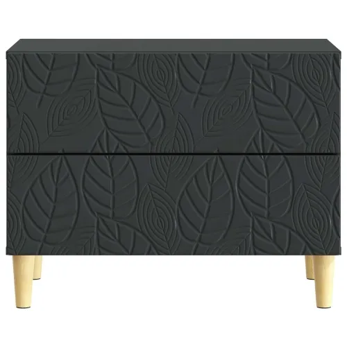Noćni ormarić Crna 62 x 34,5 x 48 cm Konstruirano drvo - Crna Cijena