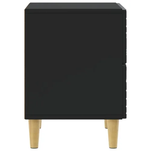 Noćni ormarić Crna 62 x 34,5 x 48 cm Konstruirano drvo - Crna Cijena