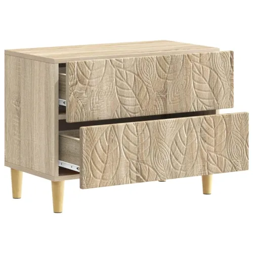 Noćni ormarić Hrast sonoma 62 x 34,5 x 48 cm Konstruirano drvo - Hrast sonoma Cijena
