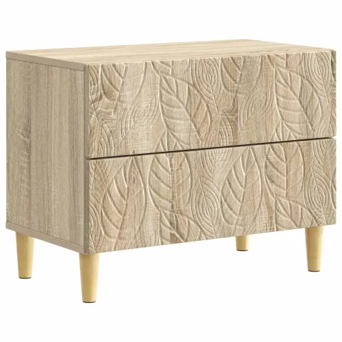 Noćni ormarić Hrast sonoma 62 x 34,5 x 48 cm Konstruirano drvo - Hrast sonoma Cijena