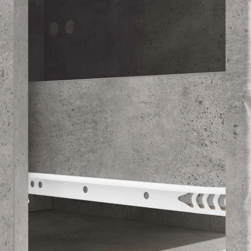 Noćni ormarić Betonska siva 62 x 34,5 x 48 cm Konstruirano drvo - Betonska siva Cijena