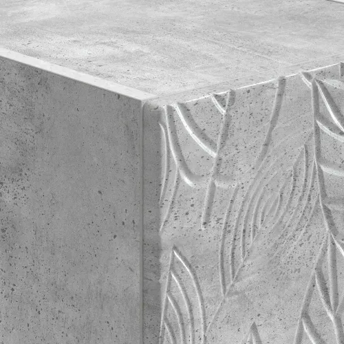Noćni ormarić Betonska siva 62 x 34,5 x 48 cm Konstruirano drvo - Betonska siva Cijena
