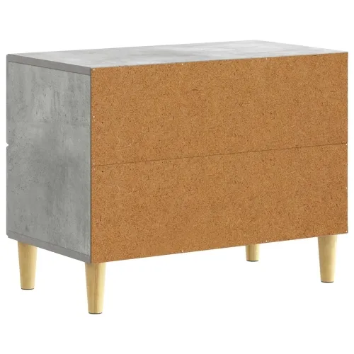 Noćni ormarić Betonska siva 62 x 34,5 x 48 cm Konstruirano drvo - Betonska siva Cijena
