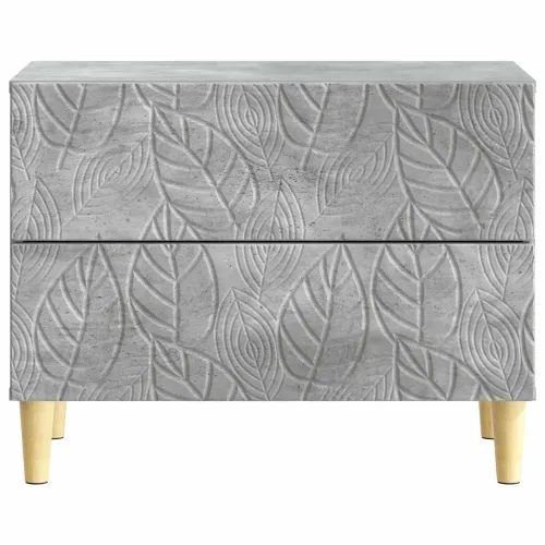 Noćni ormarić Betonska siva 62 x 34,5 x 48 cm Konstruirano drvo - Betonska siva Cijena