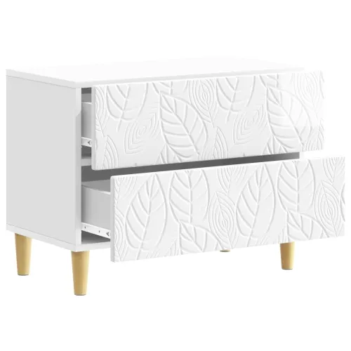 Noćni ormarić Bijela visokog sjaja 62 x 34,5 x 48 cm - Bijela visokog sjaja Cijena