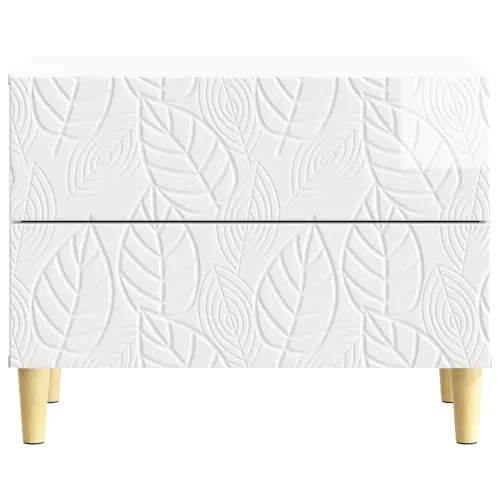 Noćni ormarić Bijela visokog sjaja 62 x 34,5 x 48 cm - Bijela visokog sjaja Cijena