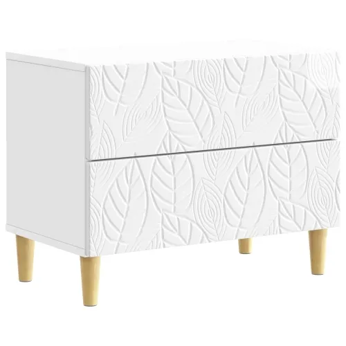 Noćni ormarić Bijela visokog sjaja 62 x 34,5 x 48 cm - Bijela visokog sjaja Cijena