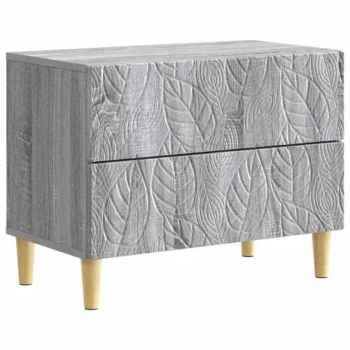 Noćni ormarić Siva Sonoma 62 x 34,5 x 48 cm Konstruirano drvo - Siva Sonoma Cijena