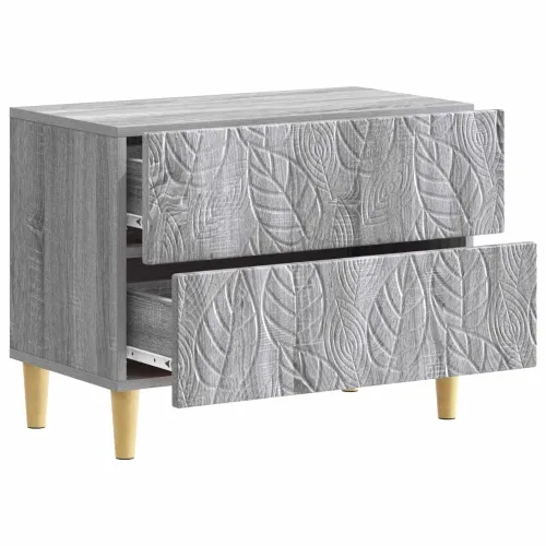 Noćni ormarić Siva Sonoma 62 x 34,5 x 48 cm Konstruirano drvo - Siva Sonoma Cijena