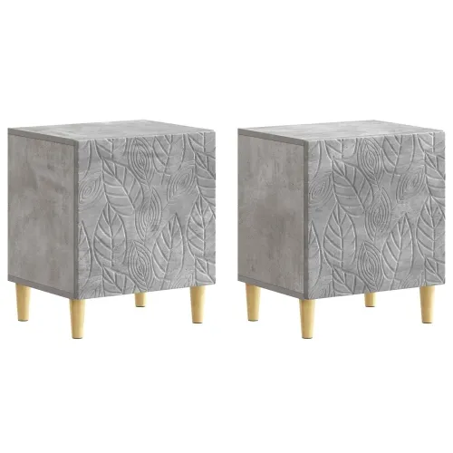 Noćni ormarić 2 kom. Betonska siva 43 x 34,5 x 50 cm - Betonska siva 2 Cijena