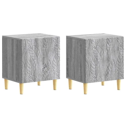 Noćni ormarić 2 kom. Siva Sonoma 43 x 34,5 x 50 cm - Siva Sonoma 2 Cijena