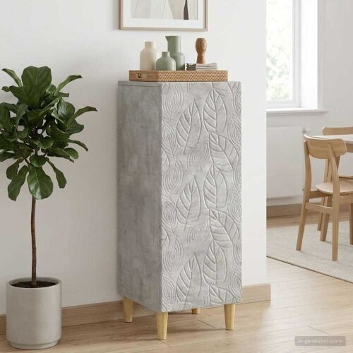 Kreveta Betonska siva 33 x 34,5 x 90 cm Konstruirano drvo - Betonska siva Cijena