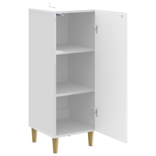 Kreveta Bijela visokog sjaja 33 x 34,5 x 90 cm - Bijela visokog sjaja Cijena