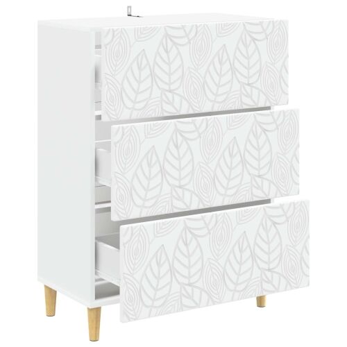 Ormar s ladicama Bijela 66 x 34,5 x 90 cm Konstruirano drvo - Bijela Cijena