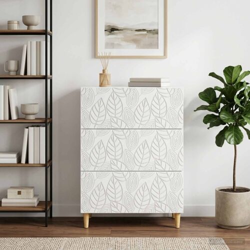 Ormar s ladicama Bijela 66 x 34,5 x 90 cm Konstruirano drvo - Bijela Cijena