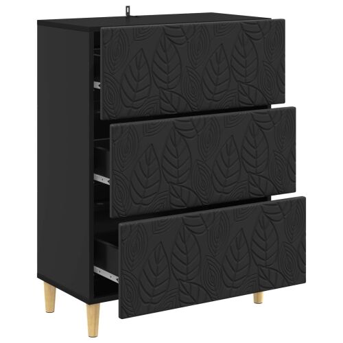 Ormar s ladicama Crna 66 x 34,5 x 90 cm Konstruirano drvo - Crna Cijena