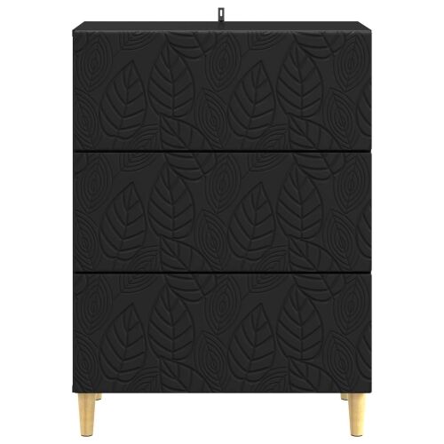 Ormar s ladicama Crna 66 x 34,5 x 90 cm Konstruirano drvo - Crna Cijena