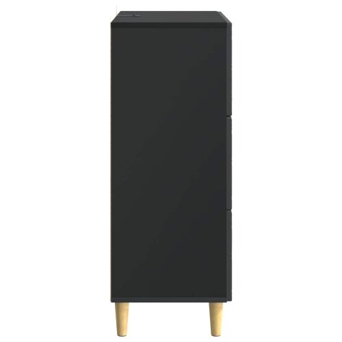 Ormar s ladicama Crna 66 x 34,5 x 90 cm Konstruirano drvo - Crna Cijena