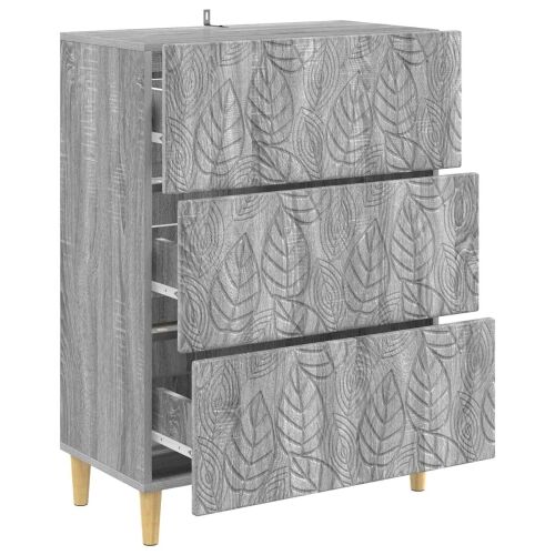 Ormar s ladicama Siva Sonoma 66 x 34,5 x 90 cm - Siva Sonoma Cijena