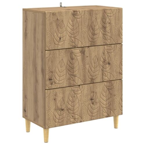 Ormar s ladicama 66 x 34,5 x 90 cm Konstruirano drvo - Hrast artisan Cijena