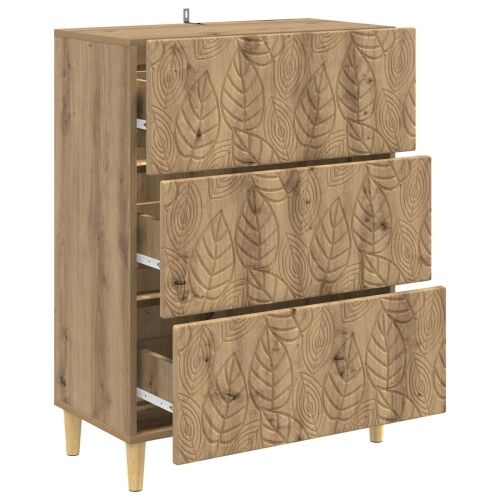 Ormar s ladicama 66 x 34,5 x 90 cm Konstruirano drvo - Hrast artisan Cijena