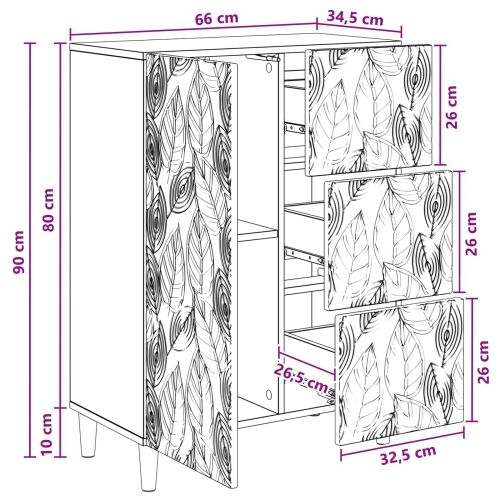 Kreveta Crna 66 x 34,5 x 90 cm Konstruirano drvo - Crna Cijena