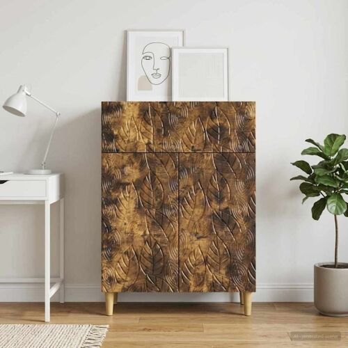 Kreveta Dimljeni hrast 66 x 34,5 x 90 cm Konstruirano drvo - Dimljeni hrast Cijena