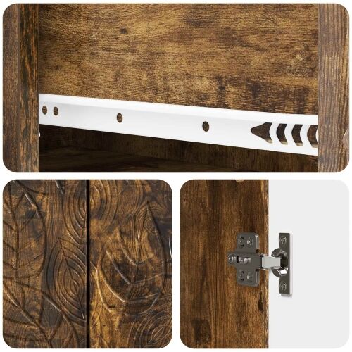 Kreveta Dimljeni hrast 66 x 34,5 x 90 cm Konstruirano drvo - Dimljeni hrast Cijena