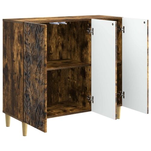 Kreveta Dimljeni hrast 89 x 34,5 x 80 cm Konstruirano drvo - Dimljeni hrast Cijena