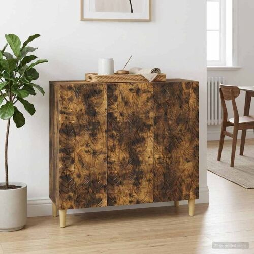 Kreveta Dimljeni hrast 89 x 34,5 x 80 cm Konstruirano drvo - Dimljeni hrast Cijena