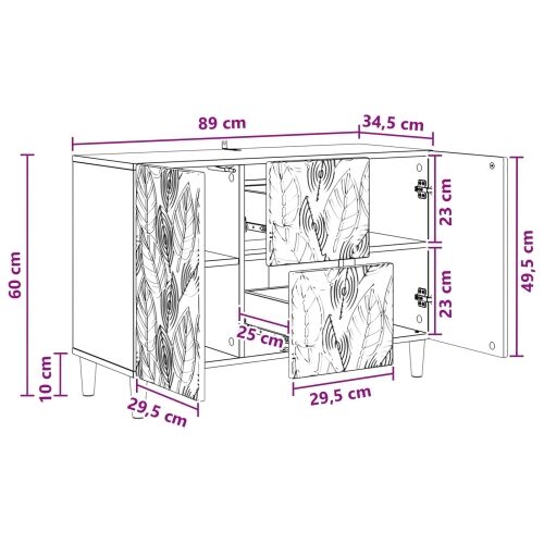 Kreveta Crna 89 x 34,5 x 60 cm Konstruirano drvo - Crna Cijena
