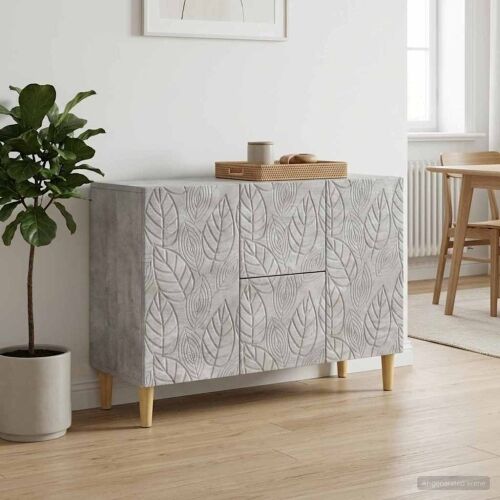 Kreveta Betonska siva 89 x 34,5 x 60 cm Konstruirano drvo - Betonska siva Cijena