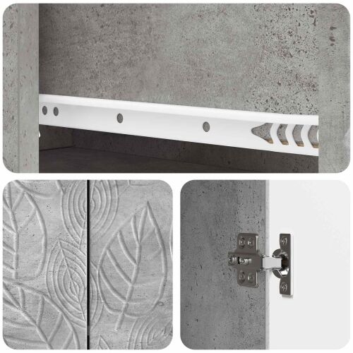 Kreveta Betonska siva 89 x 34,5 x 60 cm Konstruirano drvo - Betonska siva Cijena