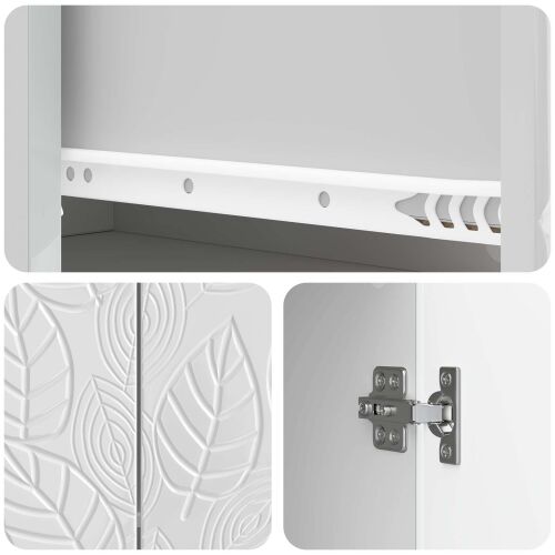 Kreveta Bijela visokog sjaja 89 x 34,5 x 60 cm - Bijela visokog sjaja Cijena