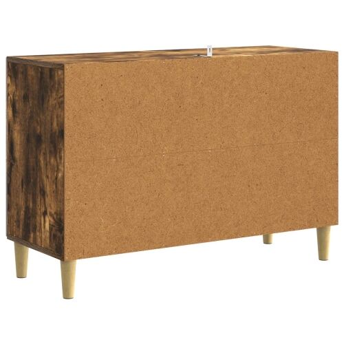 Kreveta Dimljeni hrast 89 x 34,5 x 60 cm Konstruirano drvo - Dimljeni hrast Cijena