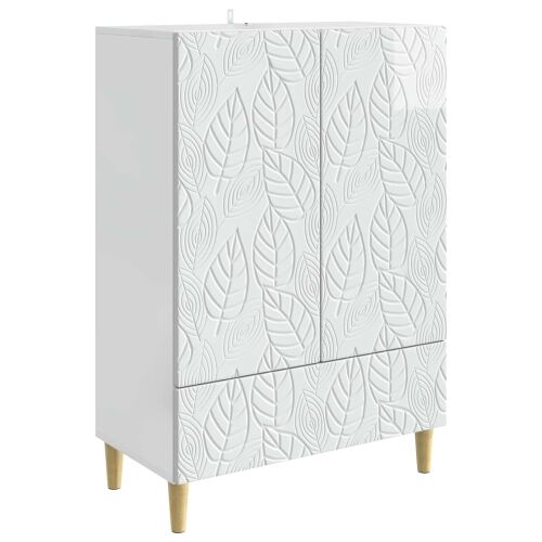 Kreveta Bijela visokog sjaja 66 x 34,5 x 95 cm - Bijela visokog sjaja Cijena