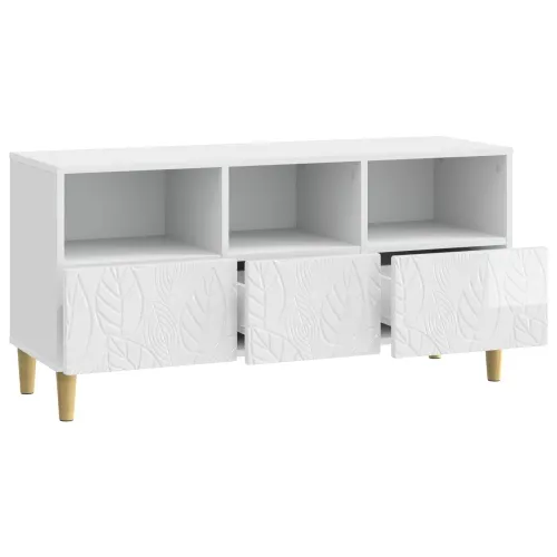 TV ormar 102 x 34,5 x 50 cm Bijela visokog sjaja - Bijela visokog sjaja Cijena