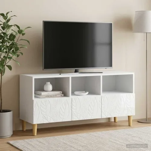 TV ormar 102 x 34,5 x 50 cm Bijela visokog sjaja - Bijela visokog sjaja Cijena
