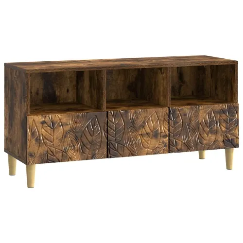 TV ormar 102 x 34,5 x 50 cm Dimljeni hrast Konstruirano drvo - Dimljeni hrast Cijena
