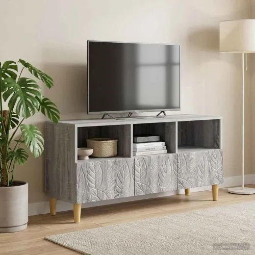 TV ormar 102 x 34,5 x 50 cm Siva Sonoma Konstruirano drvo - Siva Sonoma Cijena