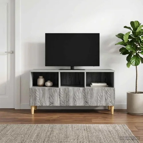 TV ormar 102 x 34,5 x 50 cm Siva Sonoma Konstruirano drvo - Siva Sonoma Cijena