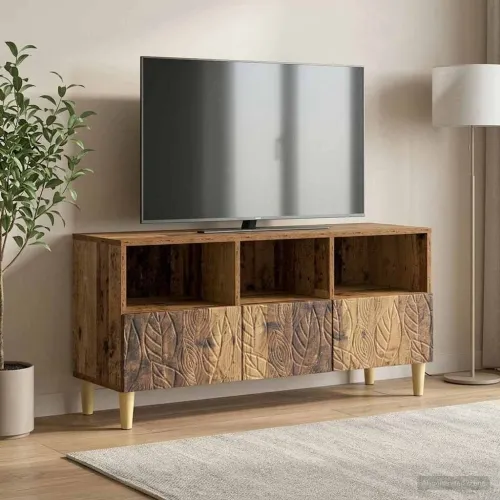 TV ormar 102 x 34,5 x 50 cm Staro drvo Konstruirano drvo - Staro drvo Cijena
