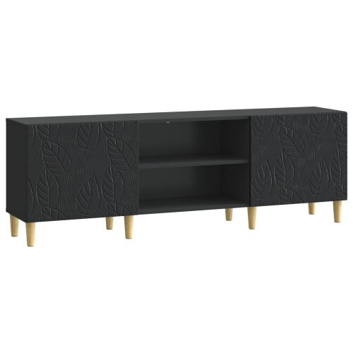 TV ormar 150 x 31 x 50 cm Crna Konstruirano drvo - Crna Cijena