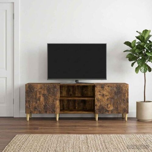 TV ormar 150 x 31 x 50 cm Dimljeni hrast Konstruirano drvo - Dimljeni hrast Cijena