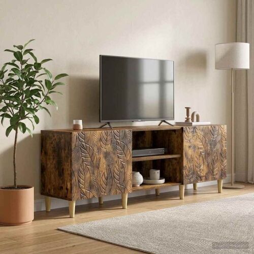 TV ormar 150 x 31 x 50 cm Dimljeni hrast Konstruirano drvo - Dimljeni hrast Cijena