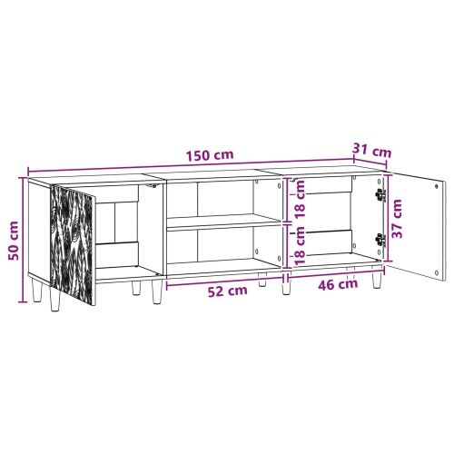 TV ormar 150 x 31 x 50 cm Siva Sonoma Konstruirano drvo - Siva Sonoma Cijena