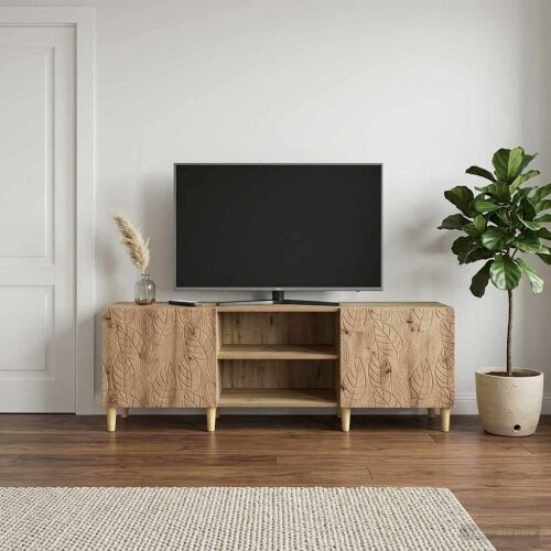 TV ormar 150 x 31 x 50 cm Hrast artisan Konstruirano drvo - Hrast artisan Cijena