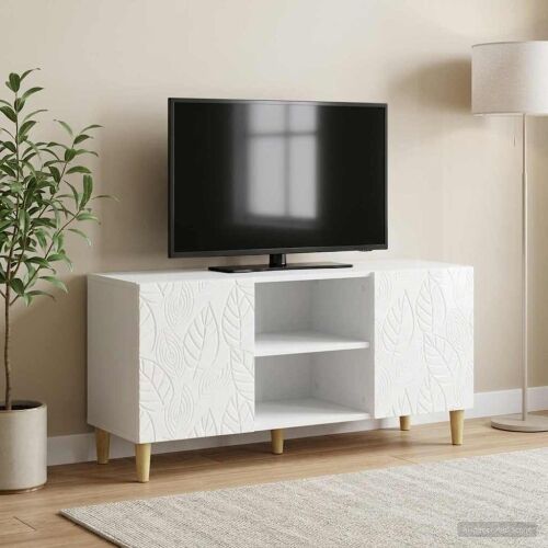 TV ormar 102 x 34,5 x 50 cm Bijela visokog sjaja - Bijela visokog sjaja Cijena