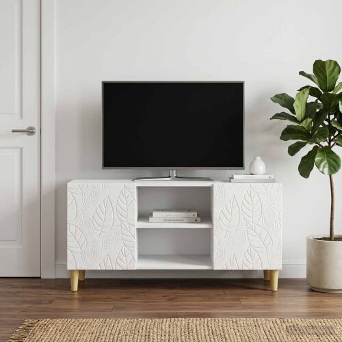 TV ormar 102 x 34,5 x 50 cm Bijela visokog sjaja - Bijela visokog sjaja Cijena