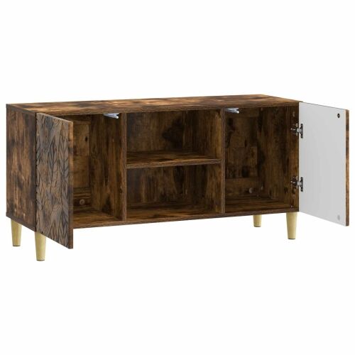 TV ormar 102 x 34,5 x 50 cm Dimljeni hrast Konstruirano drvo - Dimljeni hrast Cijena